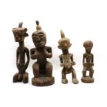 A tribal fertility carved figure,