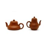 Two Chinese Yixing teapots,