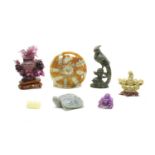 Seven various oriental ornaments,