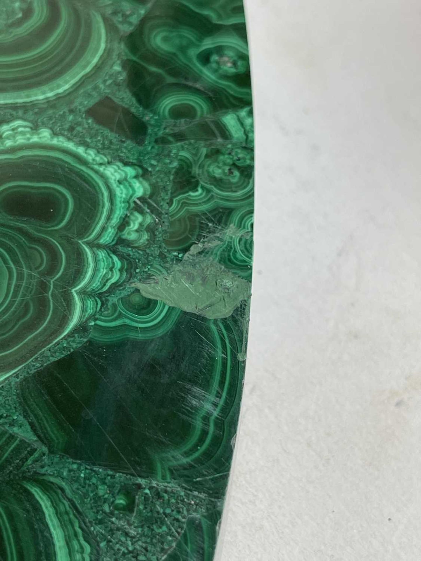 A near pair of malachite tabletops, - Image 11 of 55