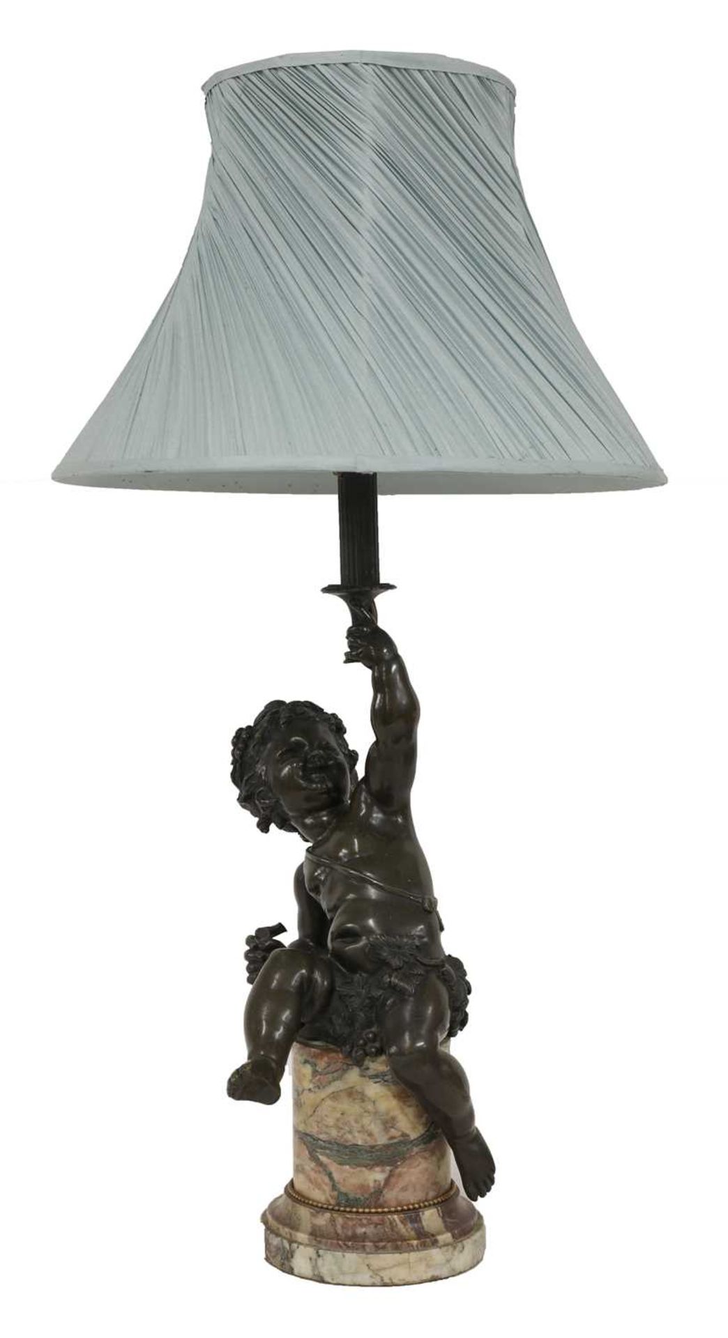 A table lamp,