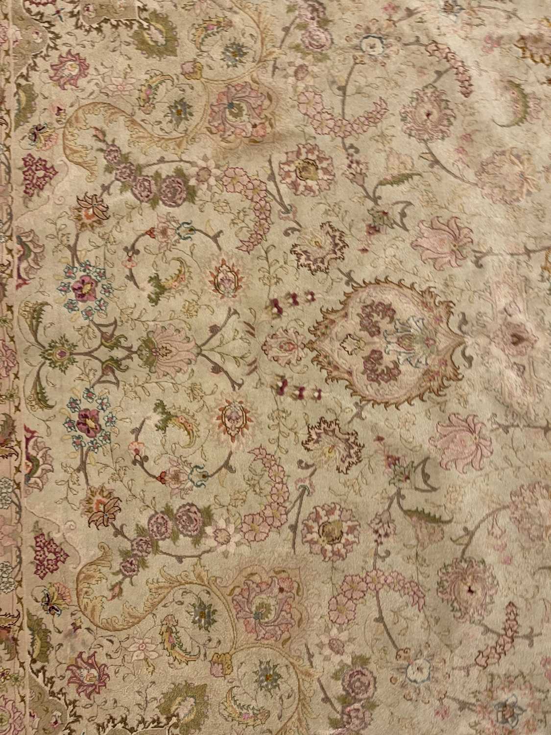 A Persian wool and silk Tabriz rug, - Image 13 of 34