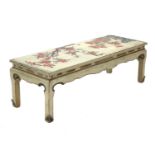 A lacquered and painted Chinese-style low table