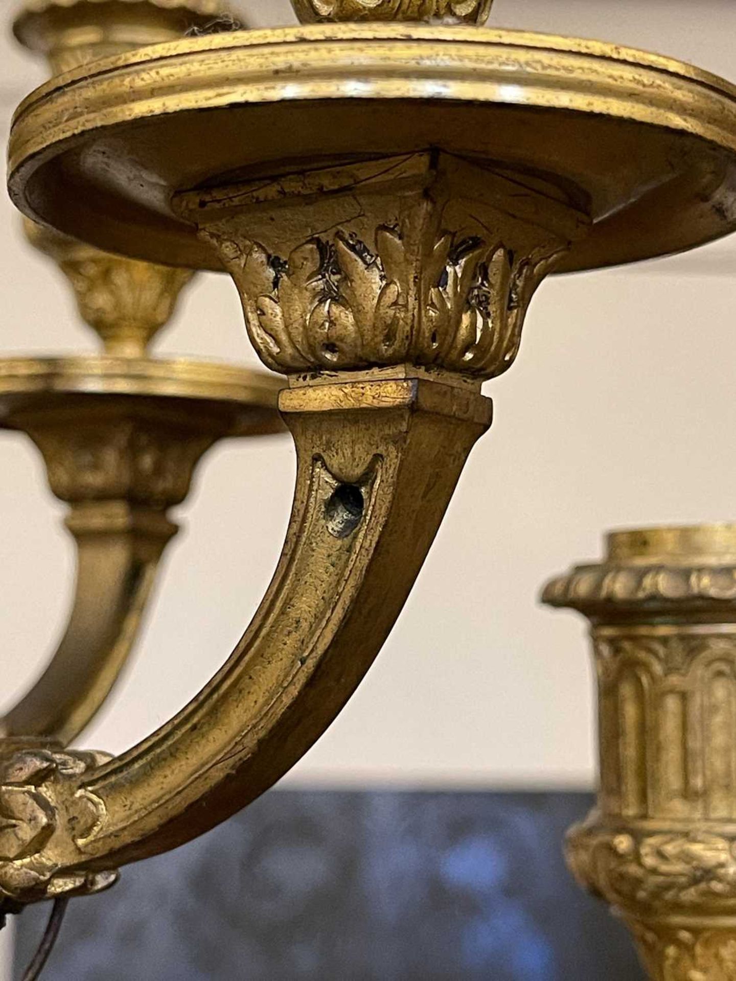 A pair of marble, gilt and patinated bronze candelabra, - Image 20 of 23