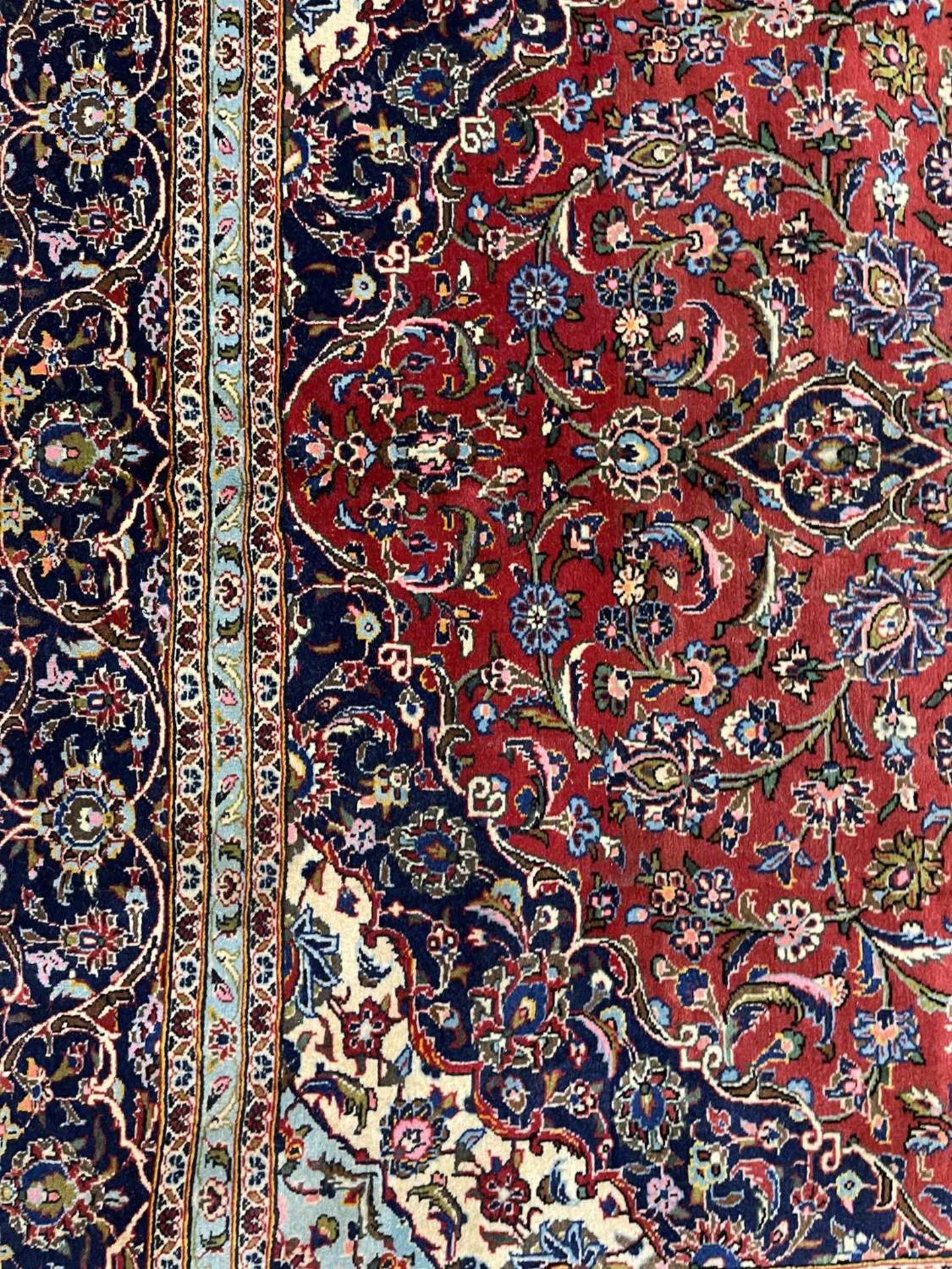 A Persian Kashan carpet, - Image 7 of 15