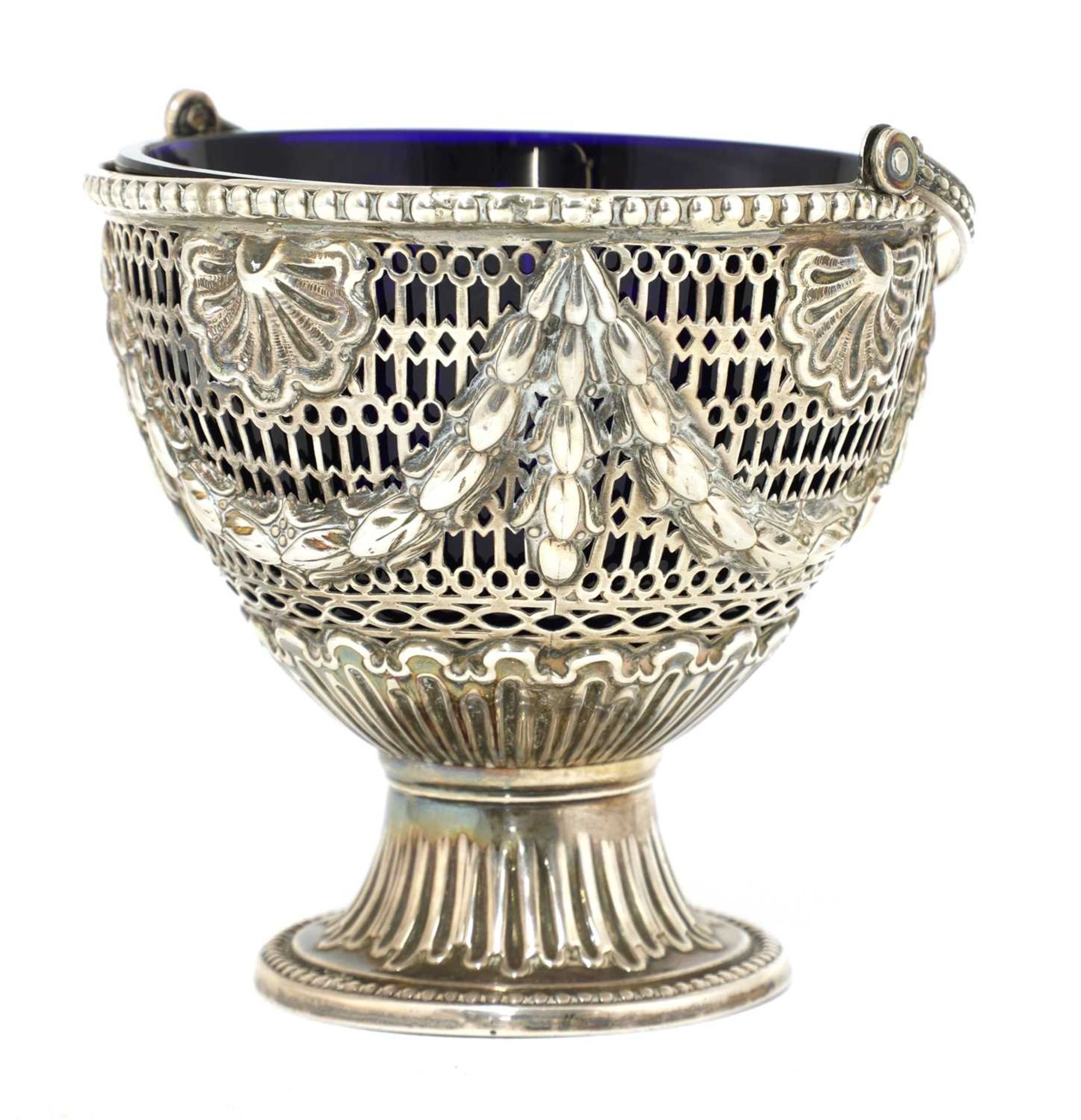 A George III silver sugar basket, - Image 2 of 4