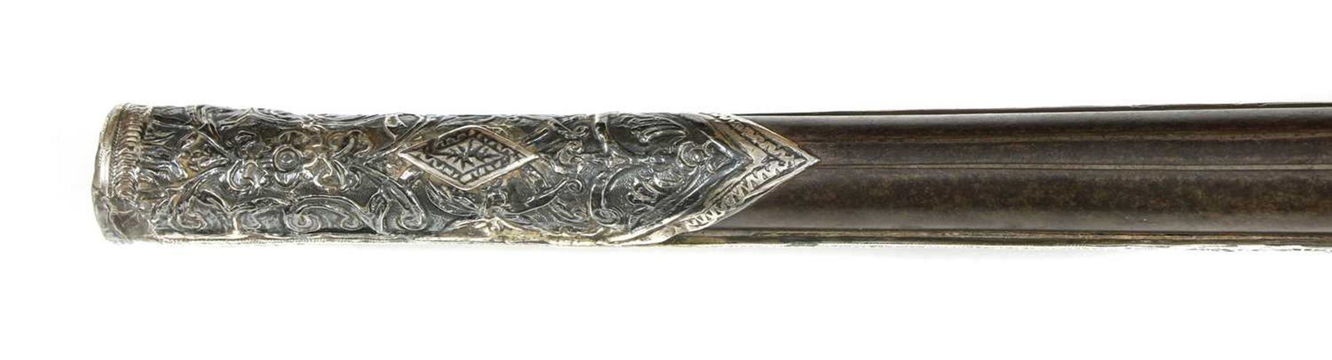 A Turkish silver-mounted flintlock pistol, - Bild 5 aus 45