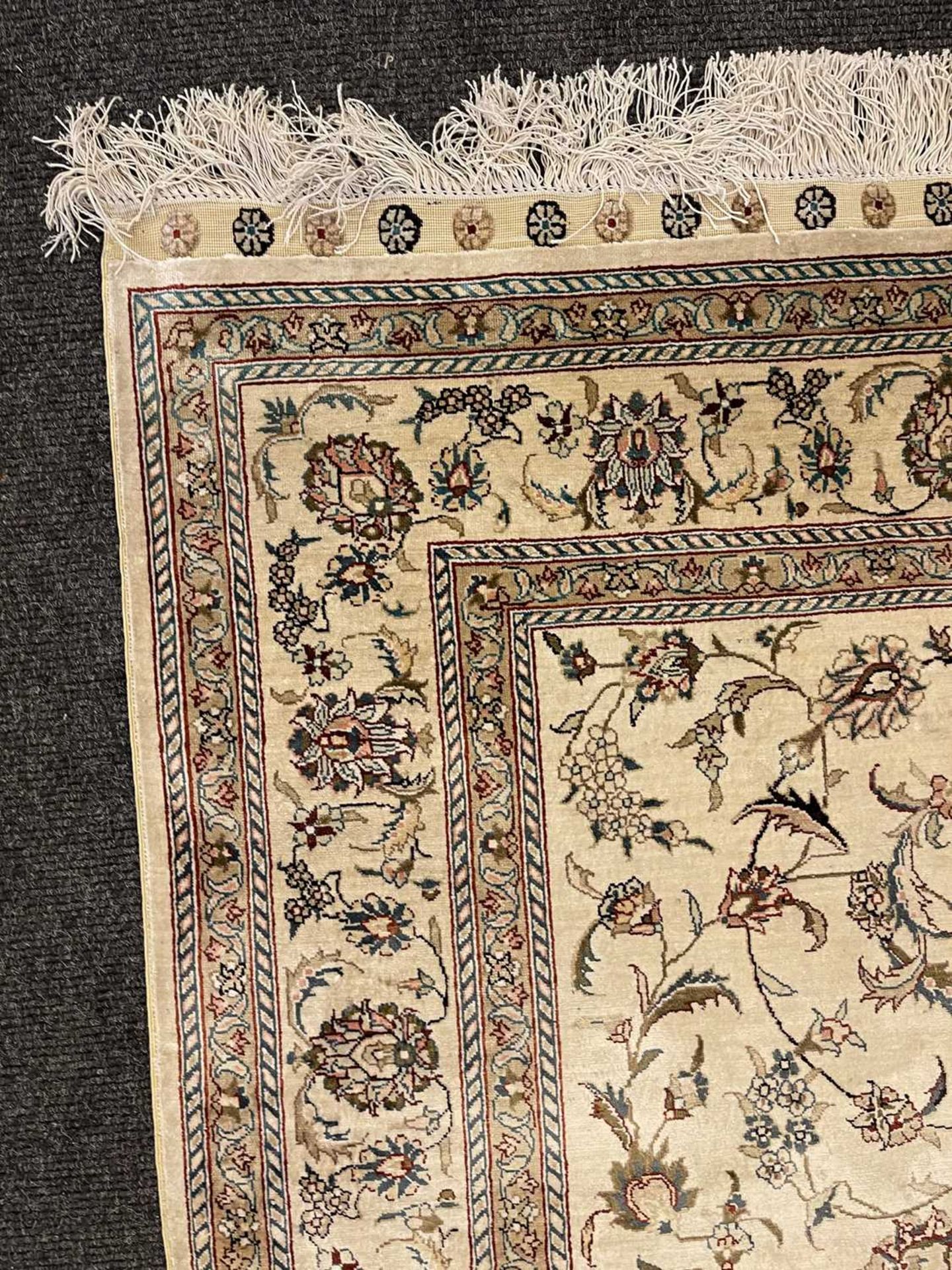 A Persian wool and silk Tabriz rug, - Image 16 of 17