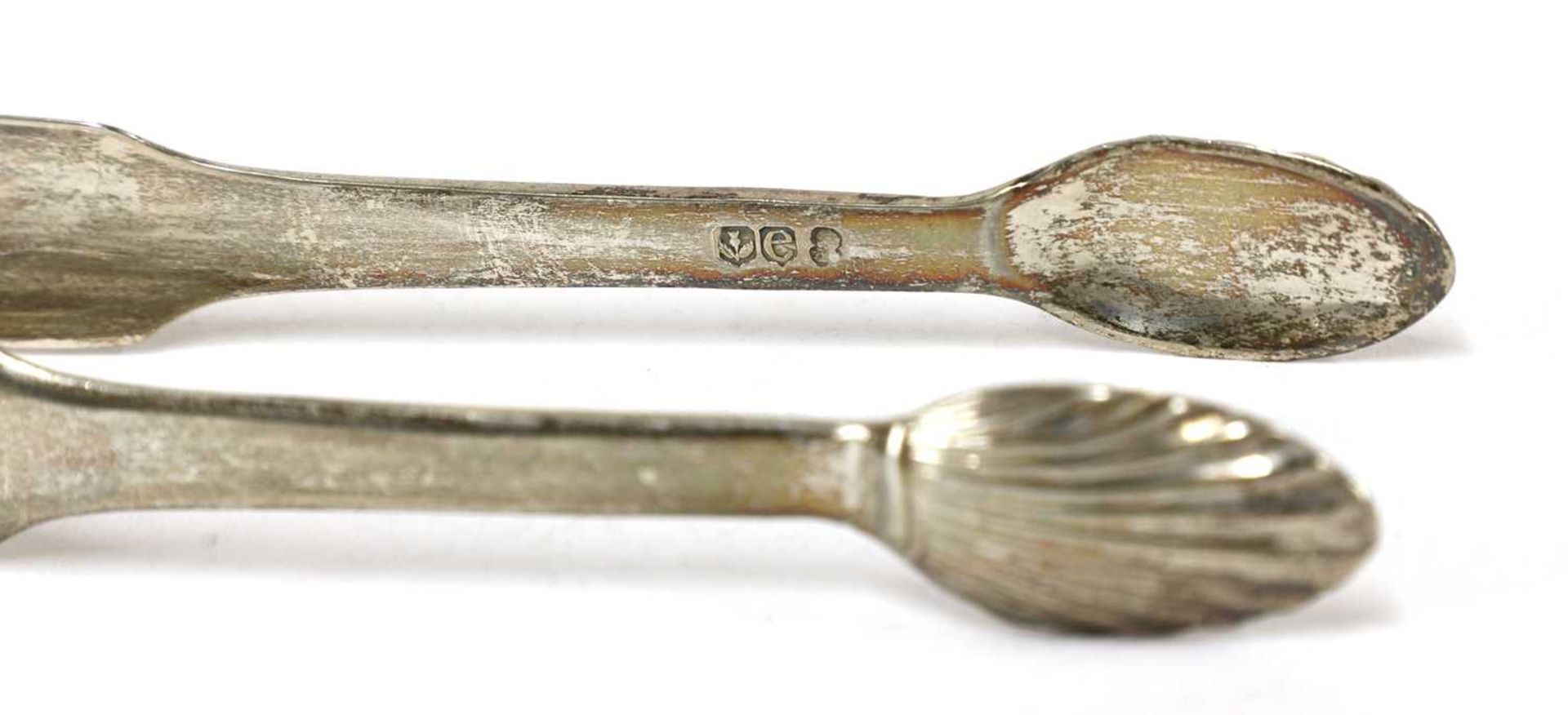 A pair of George III silver sugar tongs, - Image 4 of 28