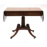 A Regency mahogany sofa table,