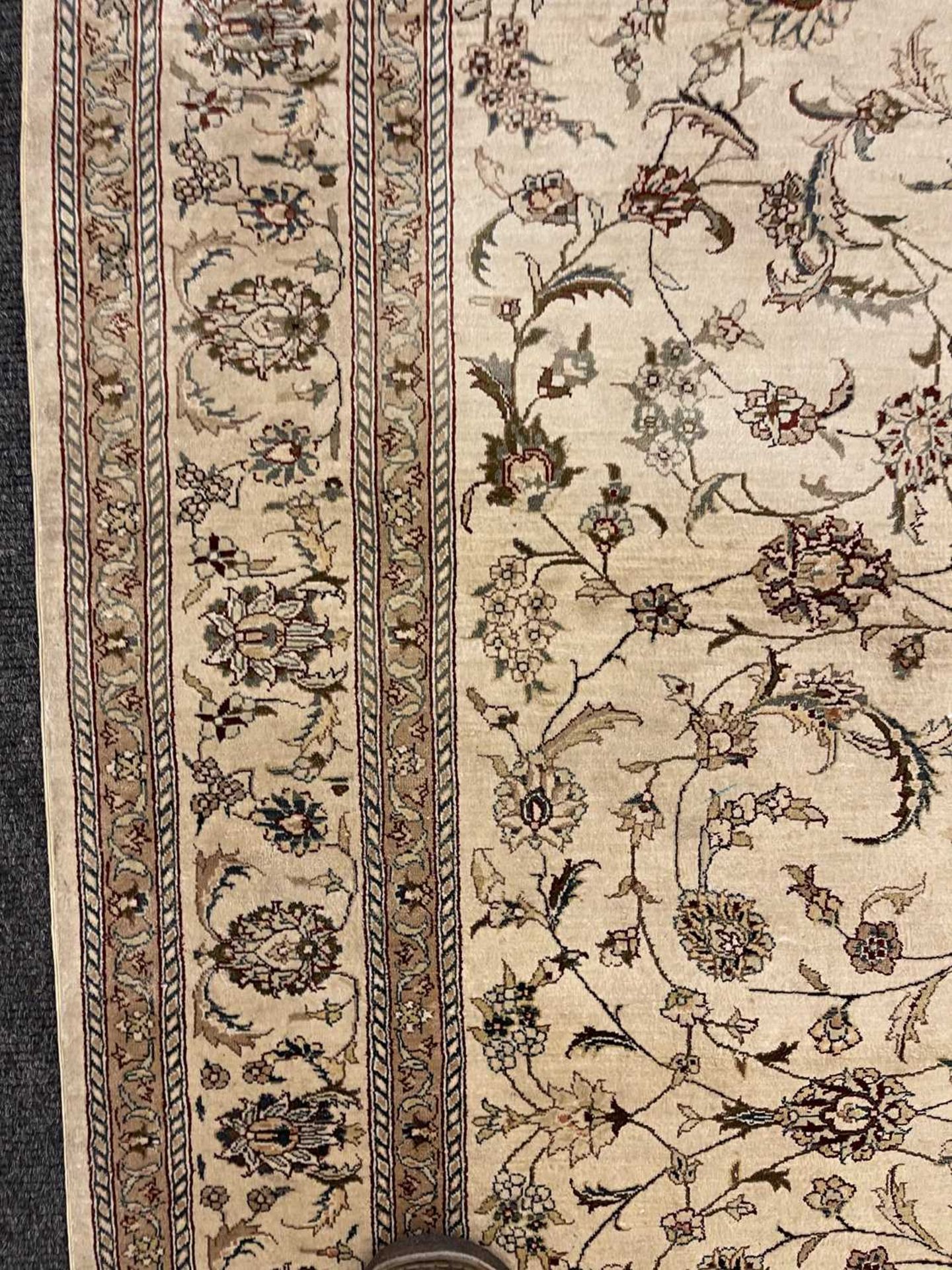 A Persian wool and silk Tabriz rug, - Image 15 of 17