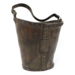 A George III leather bucket,