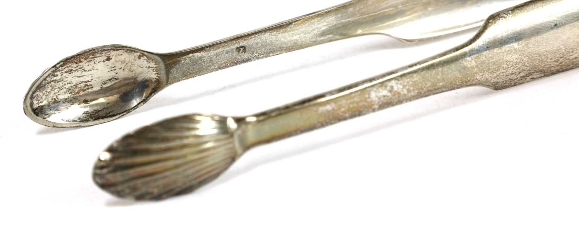 A pair of George III silver sugar tongs, - Image 5 of 28