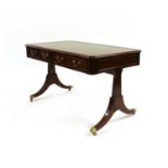 A George III mahogany library table,