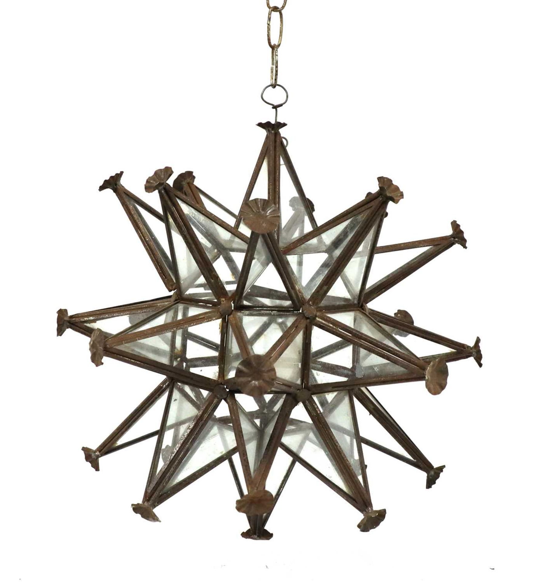 A star-shaped lantern,