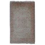A Persian wool and silk Tabriz rug,