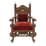 A 1911 Delhi Durbar armchair,