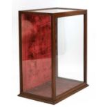 A mahogany and glazed display cabinet,