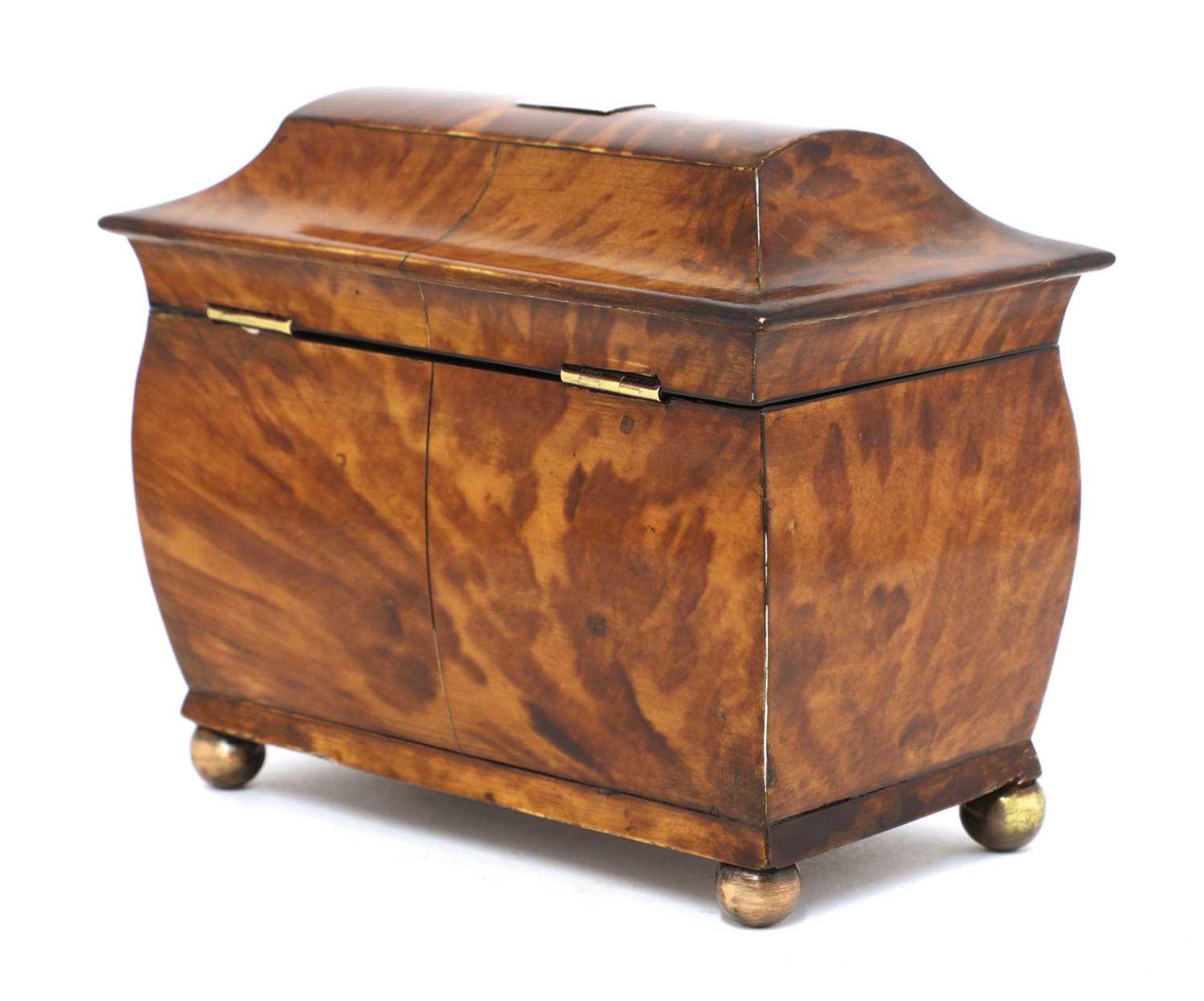 A tortoiseshell tea caddy, - Bild 4 aus 5