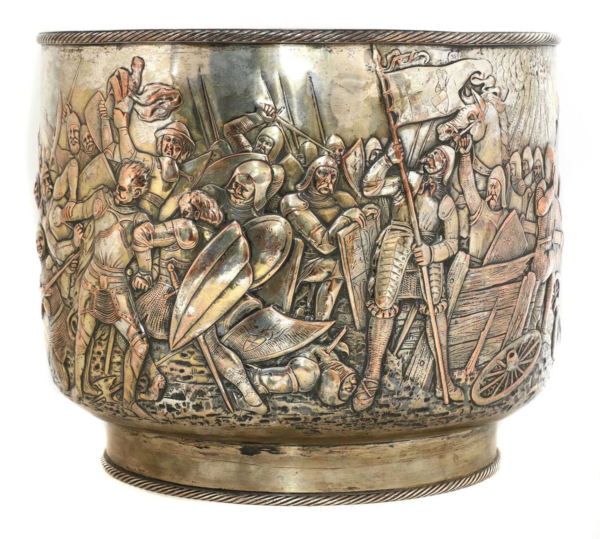 A silver-plated planter in the manner of Elkington and Co., - Image 2 of 5