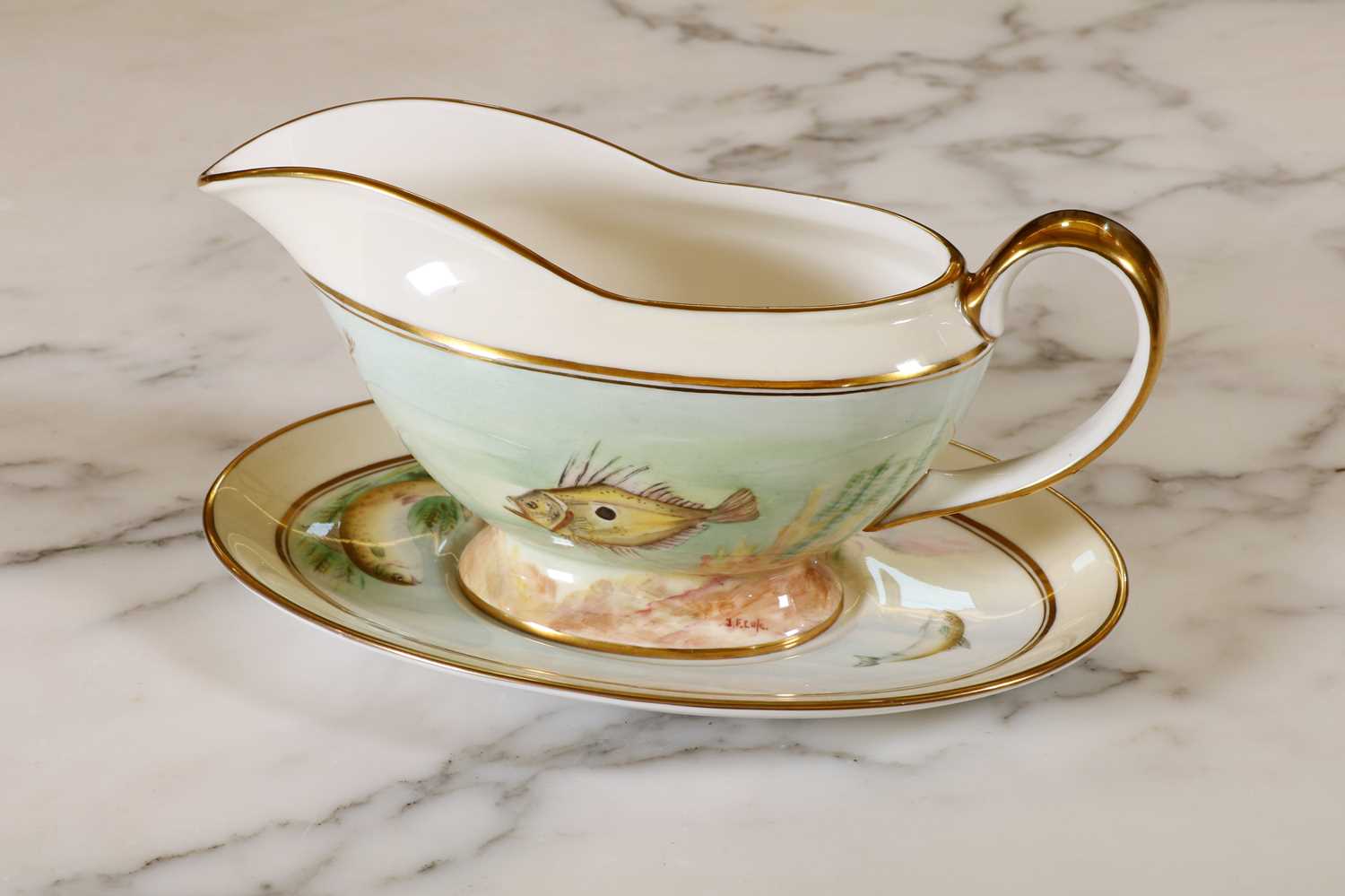 A Minton porcelain fish service, - Bild 13 aus 32