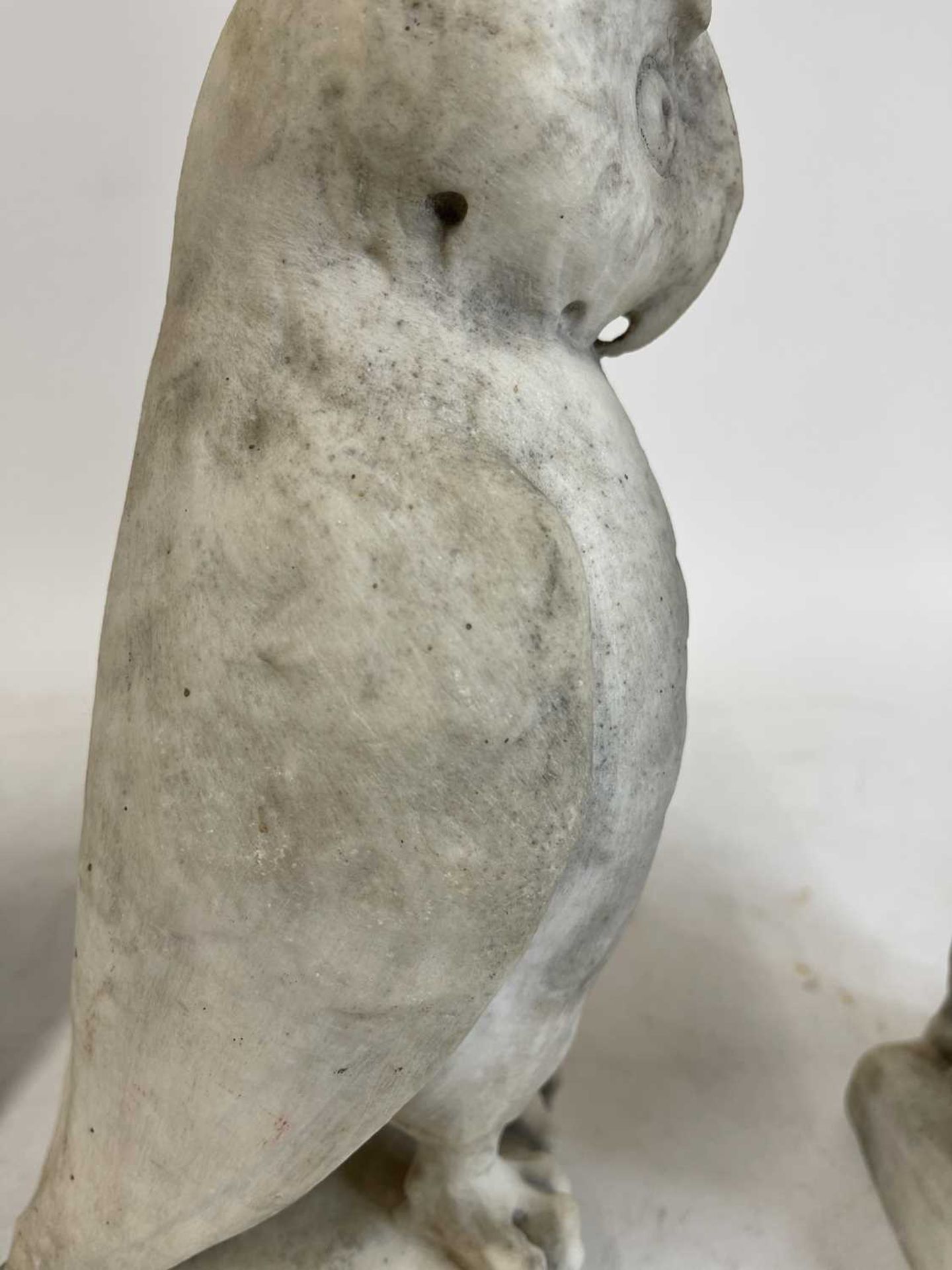 A pair of carved marble owls - Image 29 of 35