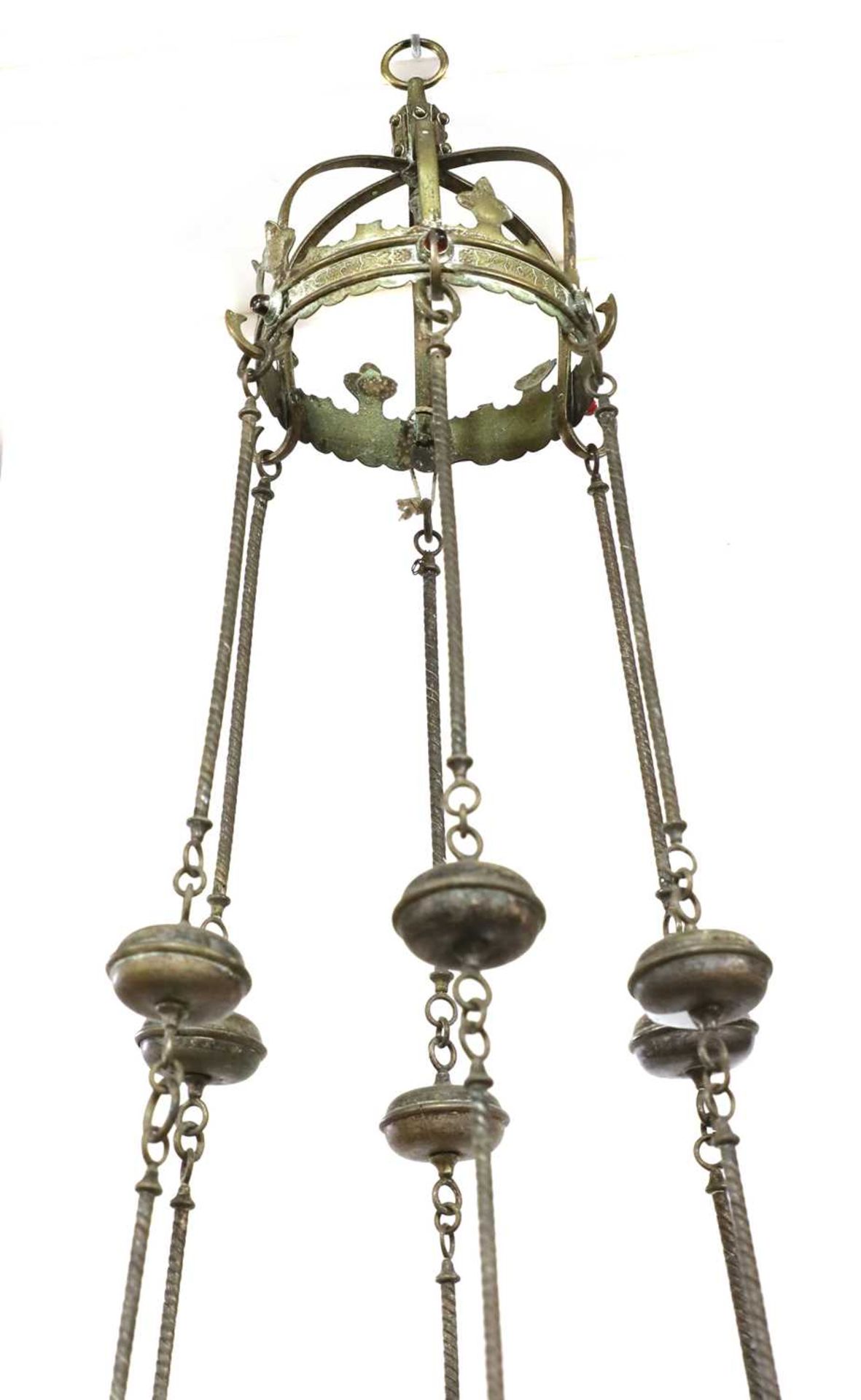 A silvered brass sanctuary lamp - Image 4 of 4