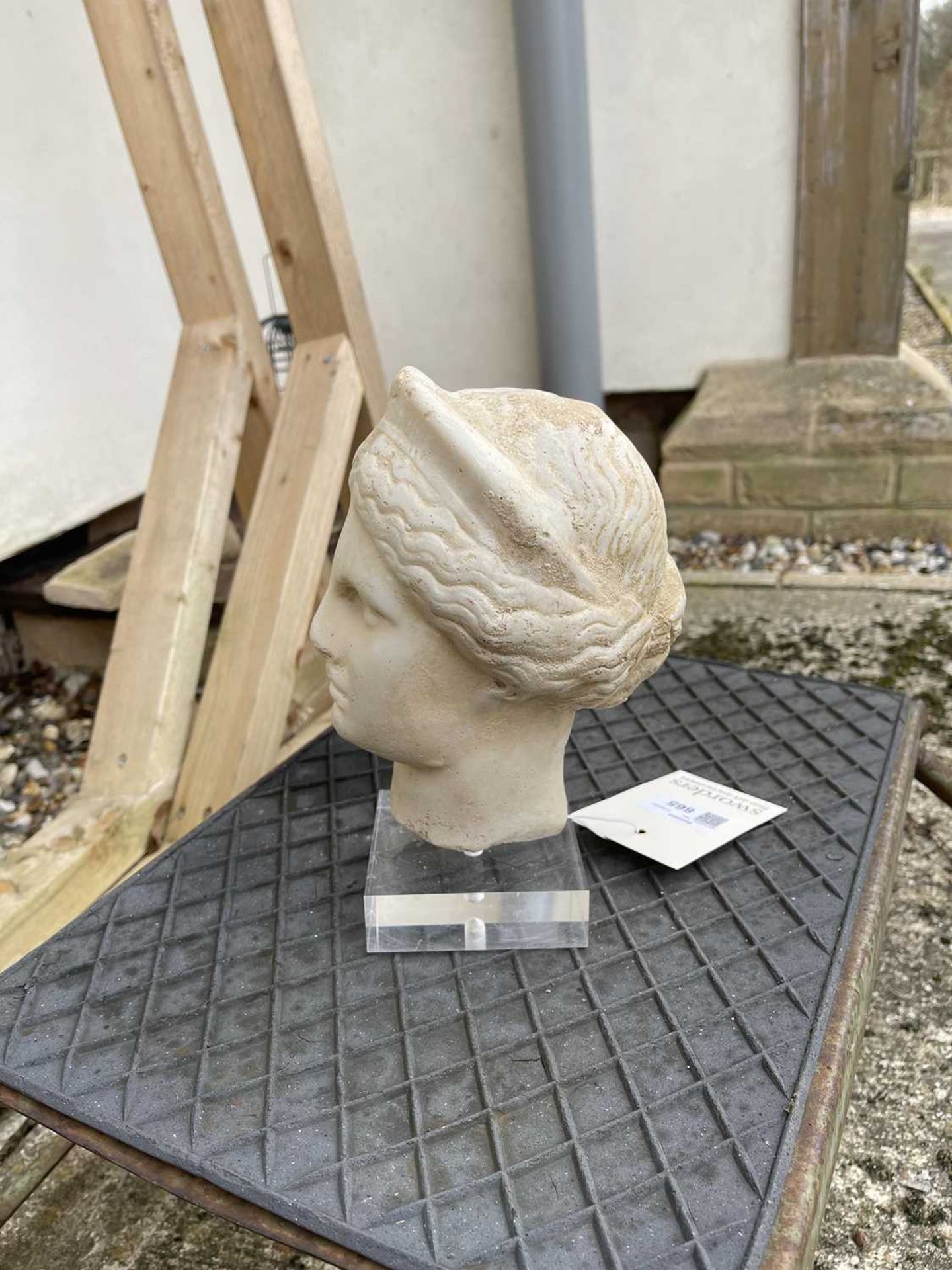 A grand tour carved marble or limestone head of Diana, - Image 21 of 30