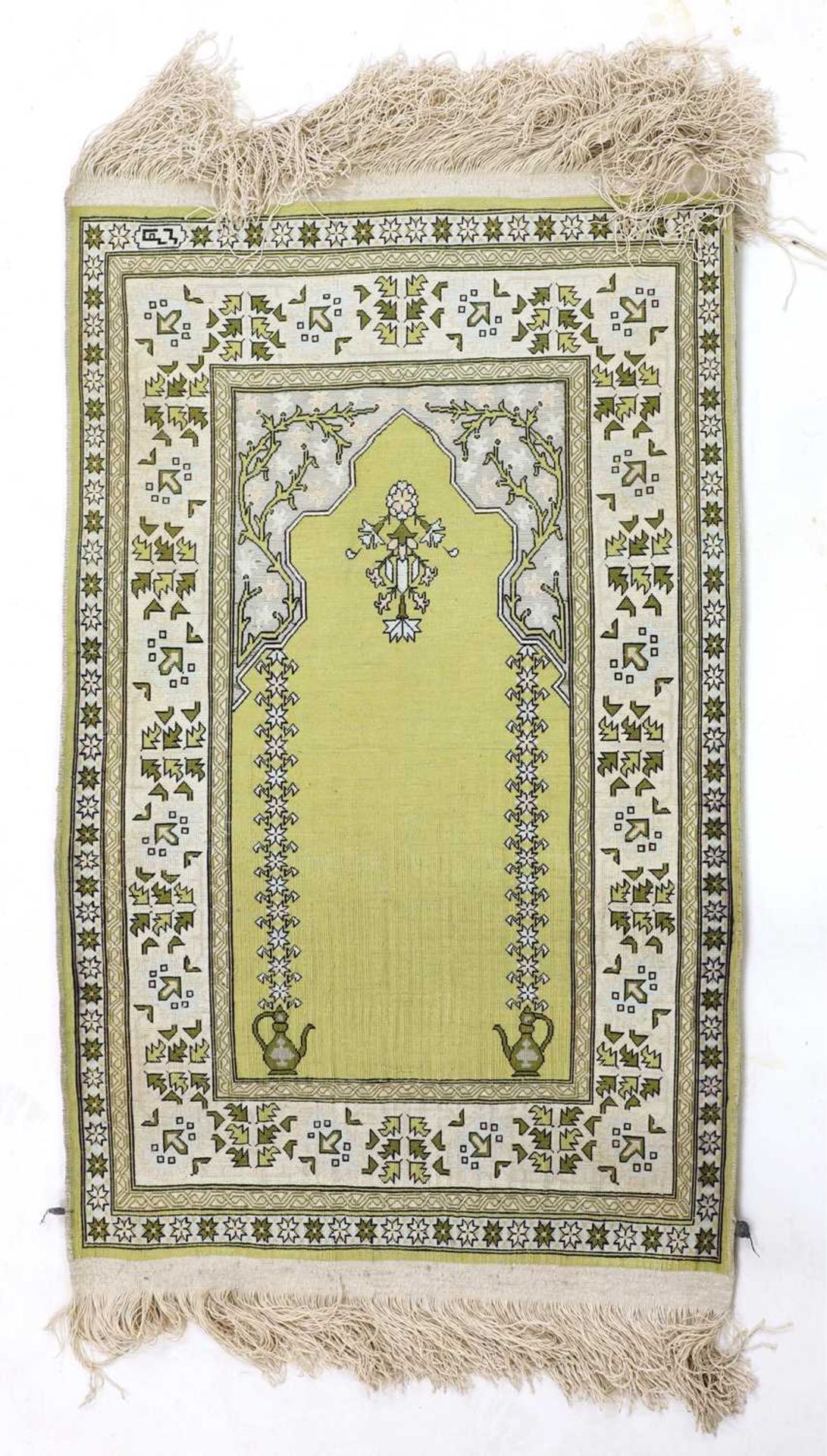 A small Turkish Hereke and gold-coloured metal rug, - Image 2 of 9