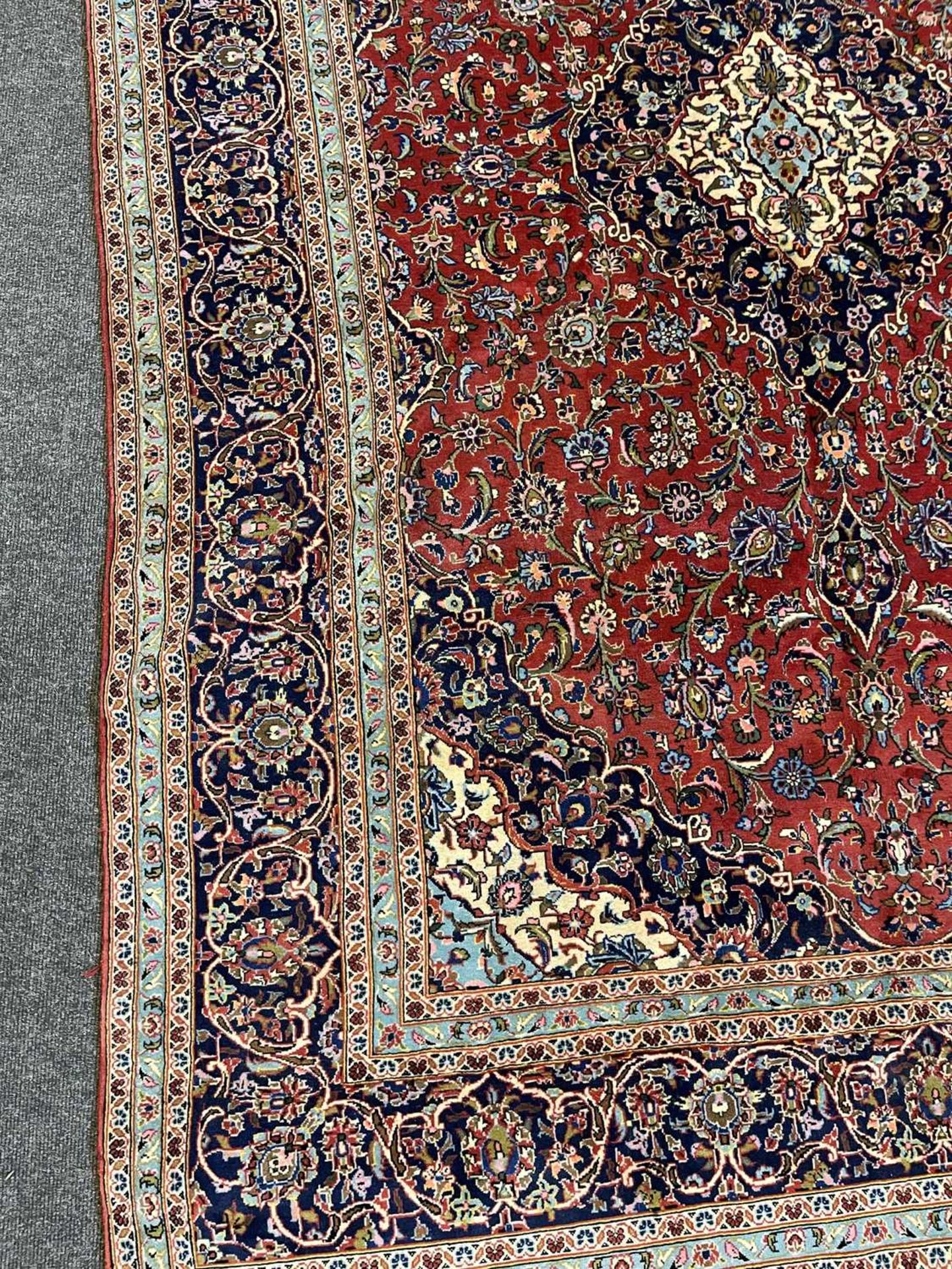 A Persian Kashan carpet, - Image 5 of 15