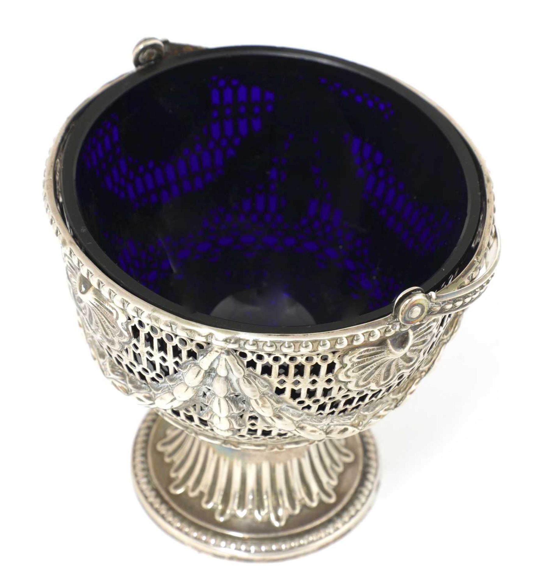 A George III silver sugar basket, - Image 3 of 4