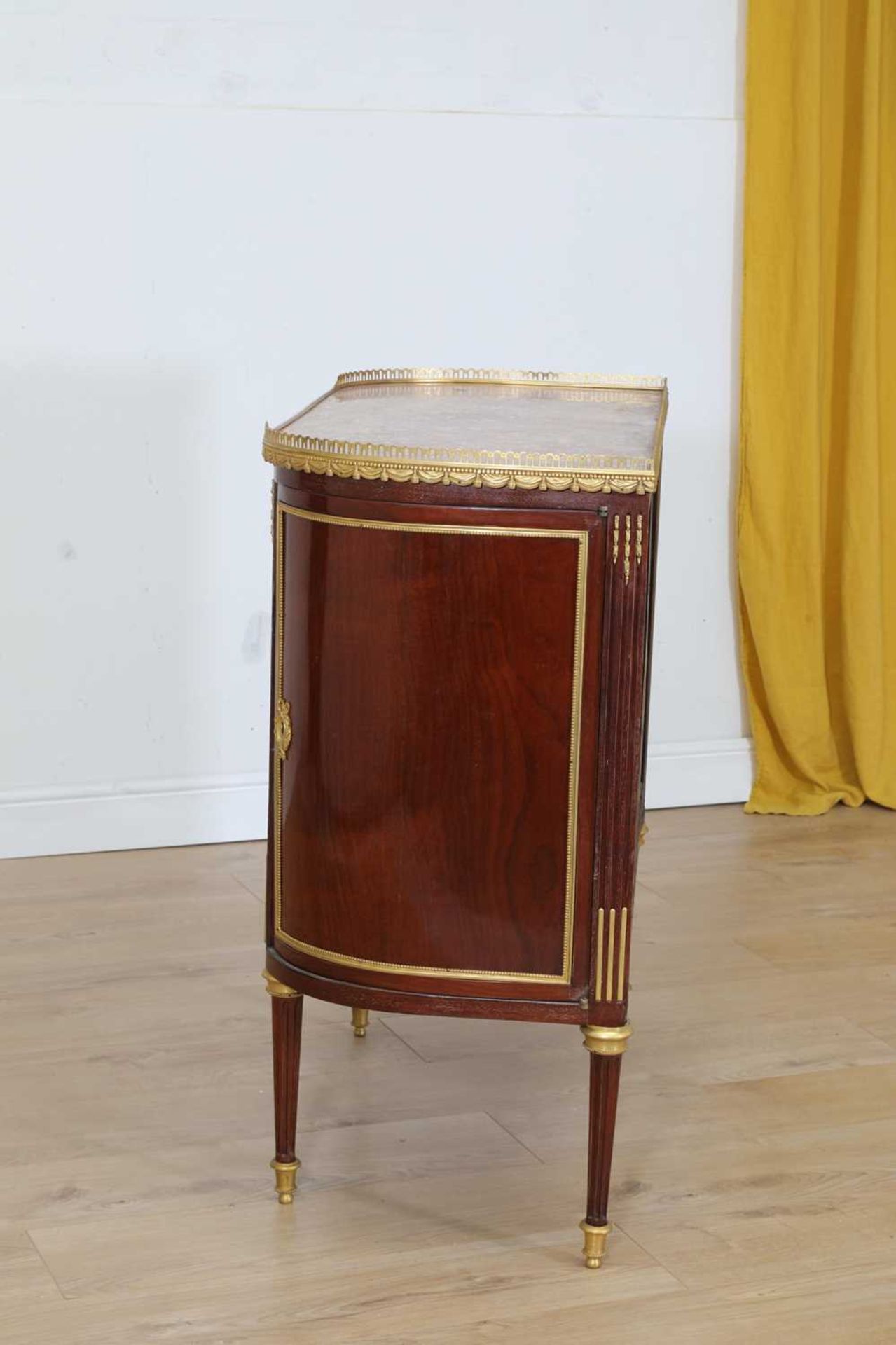 A French Louis XVI-style mahogany and ormolu mounted commode, - Image 6 of 7