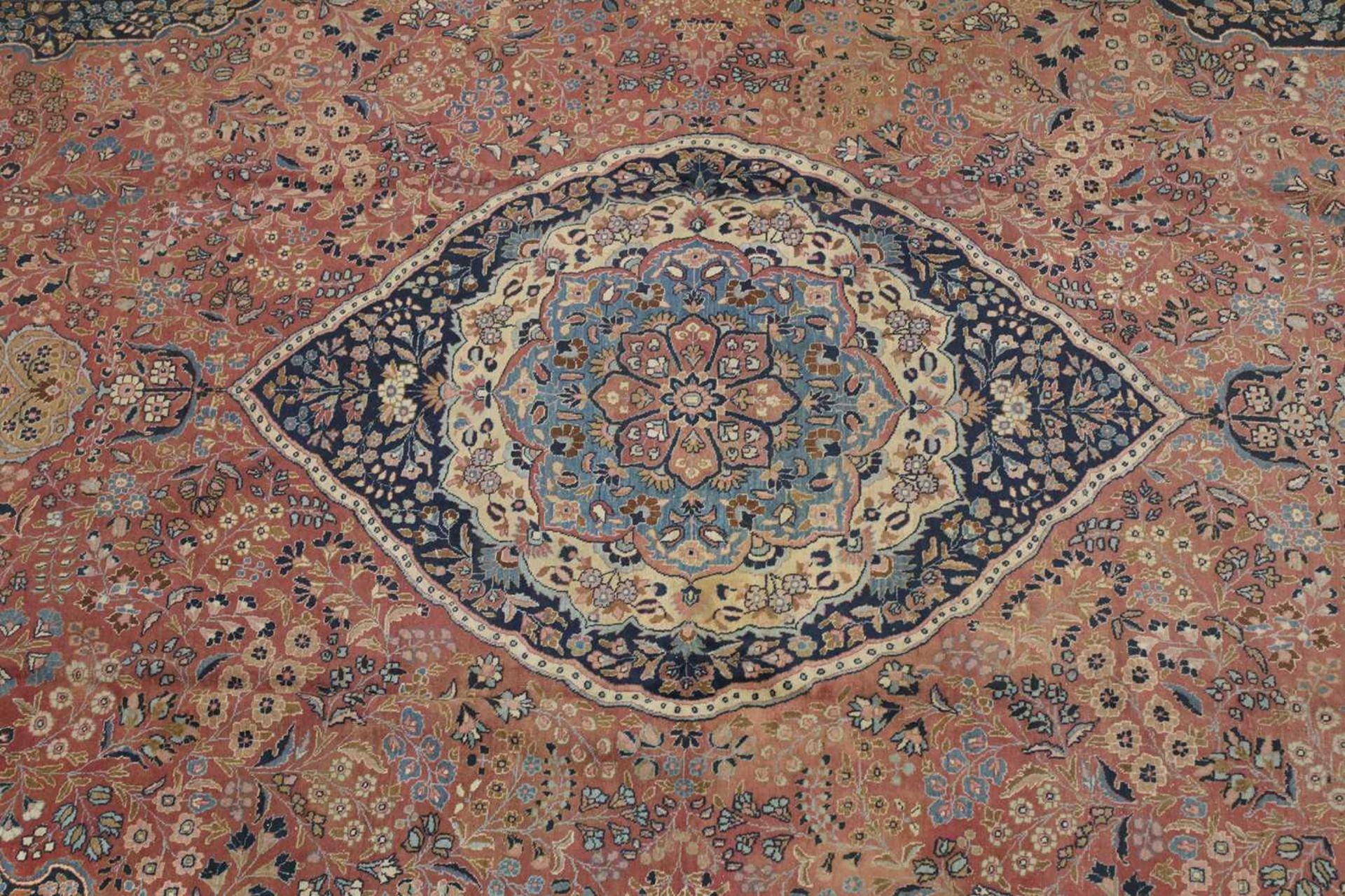 A large Persian Mashad carpet, - Image 3 of 29