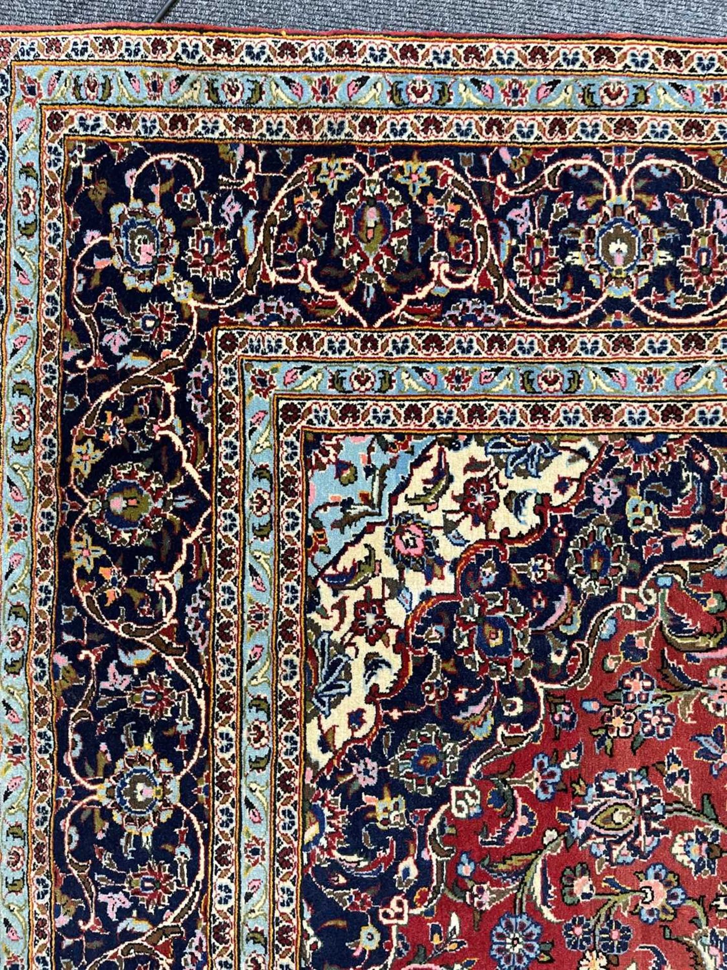 A Persian Kashan carpet, - Image 8 of 15
