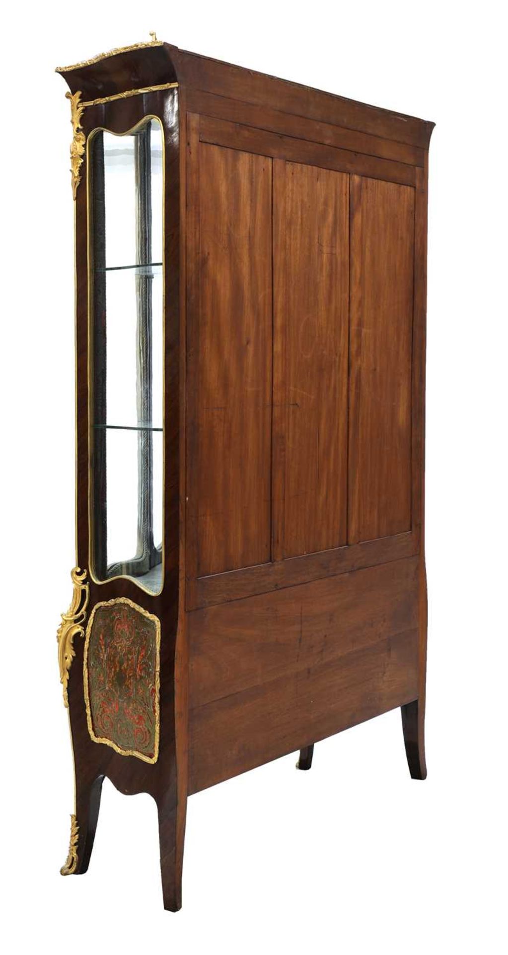 A good Louis XV-style rosewood serpentine vitrine, - Image 3 of 5