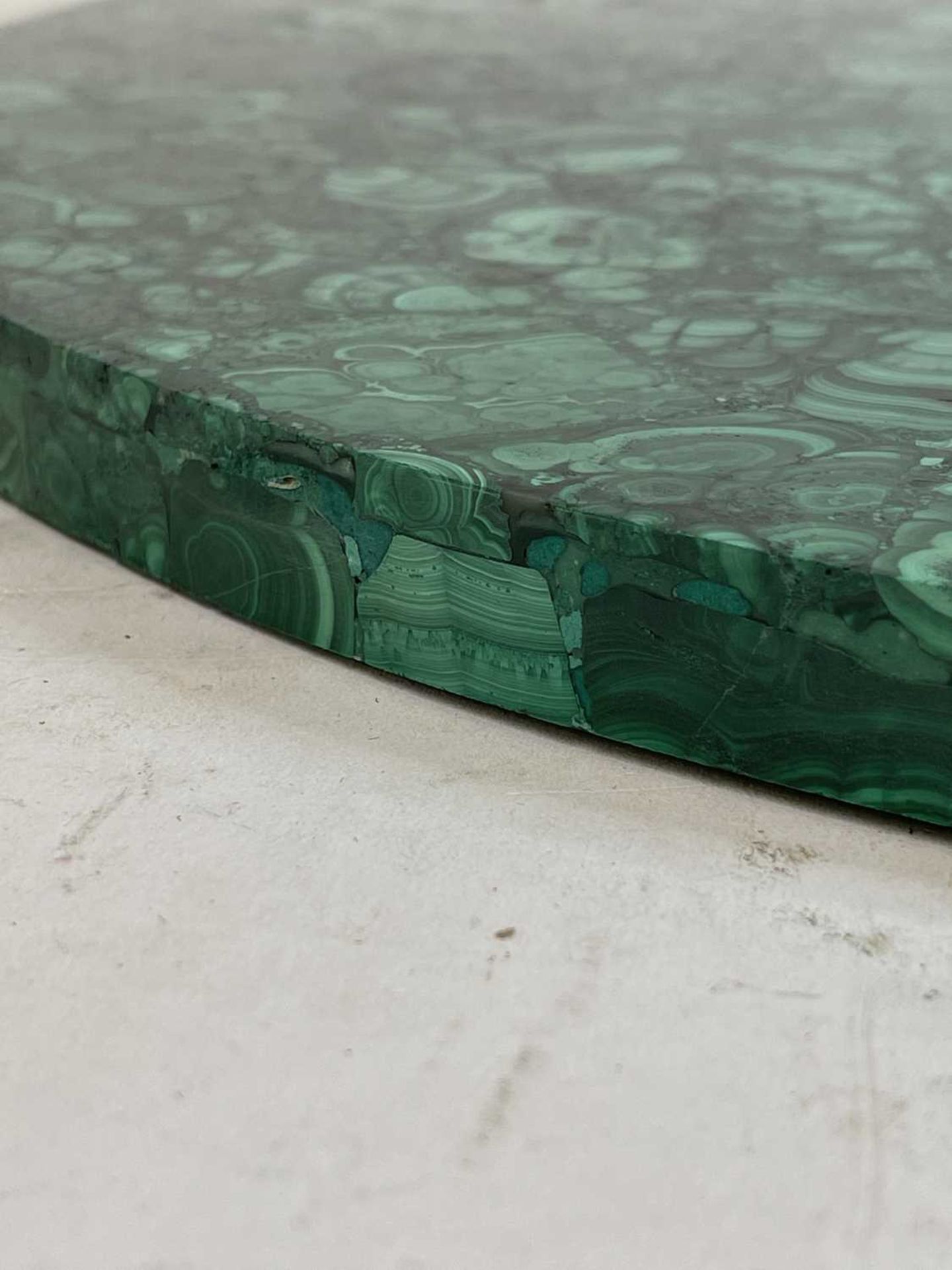 A near pair of malachite tabletops, - Image 55 of 55