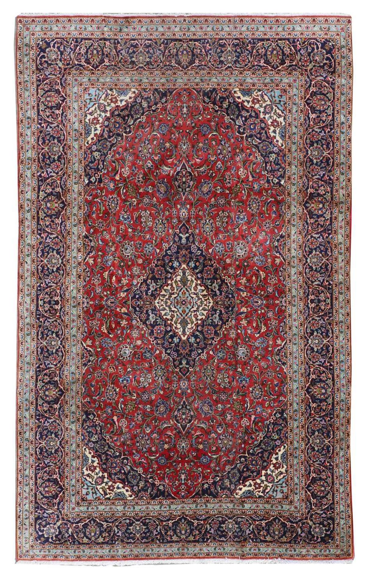 A Persian Kashan carpet,