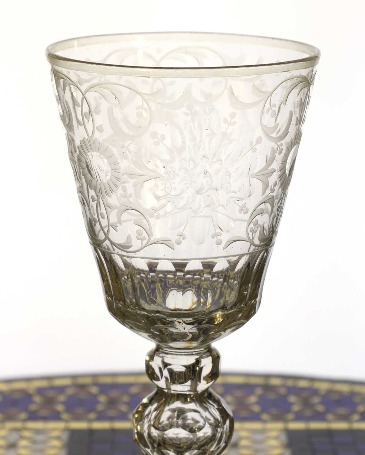 A Bohemian drinking glass, - Image 4 of 5