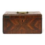 A laburnum tea caddy,