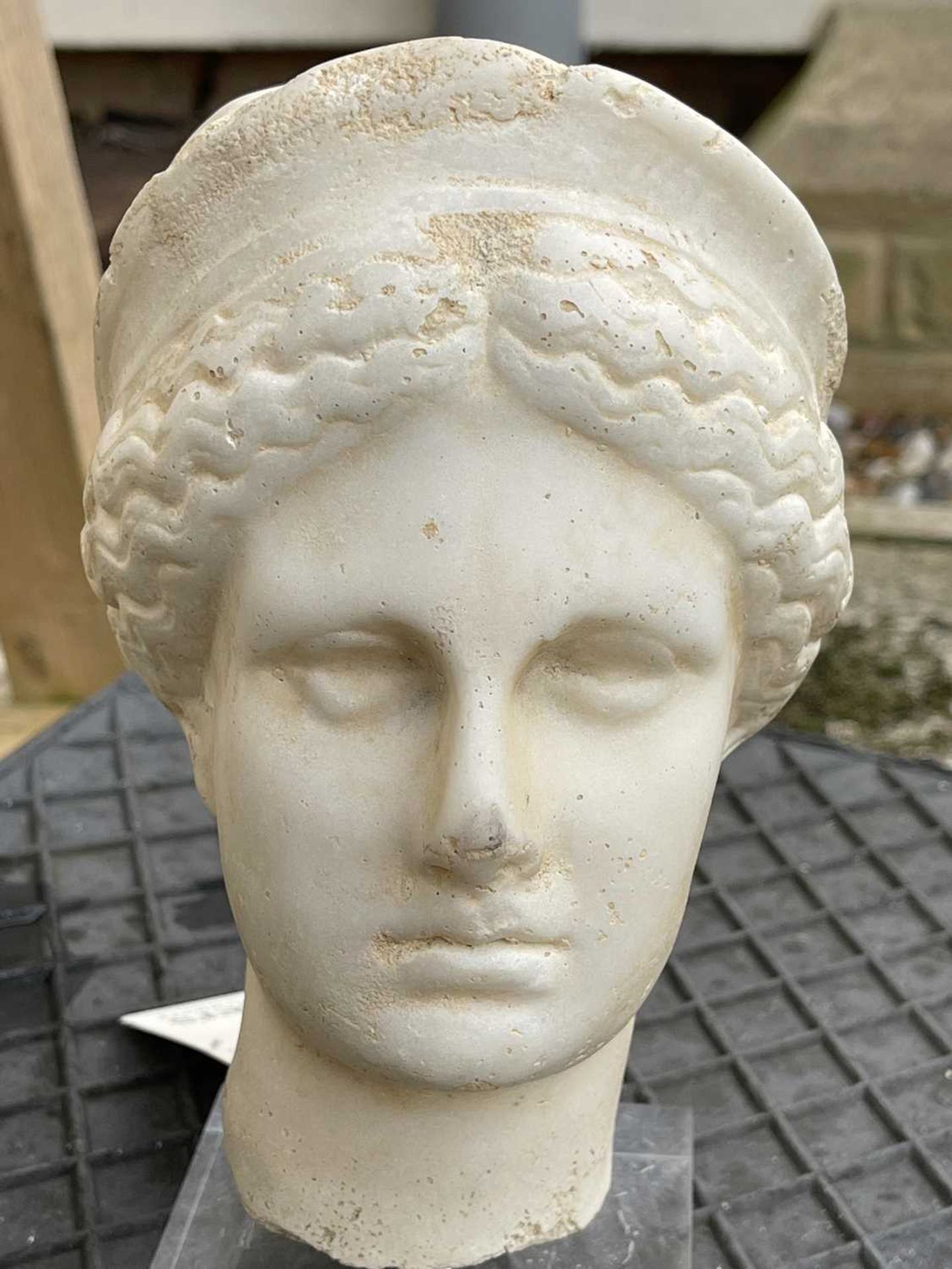 A grand tour carved marble or limestone head of Diana, - Image 18 of 30