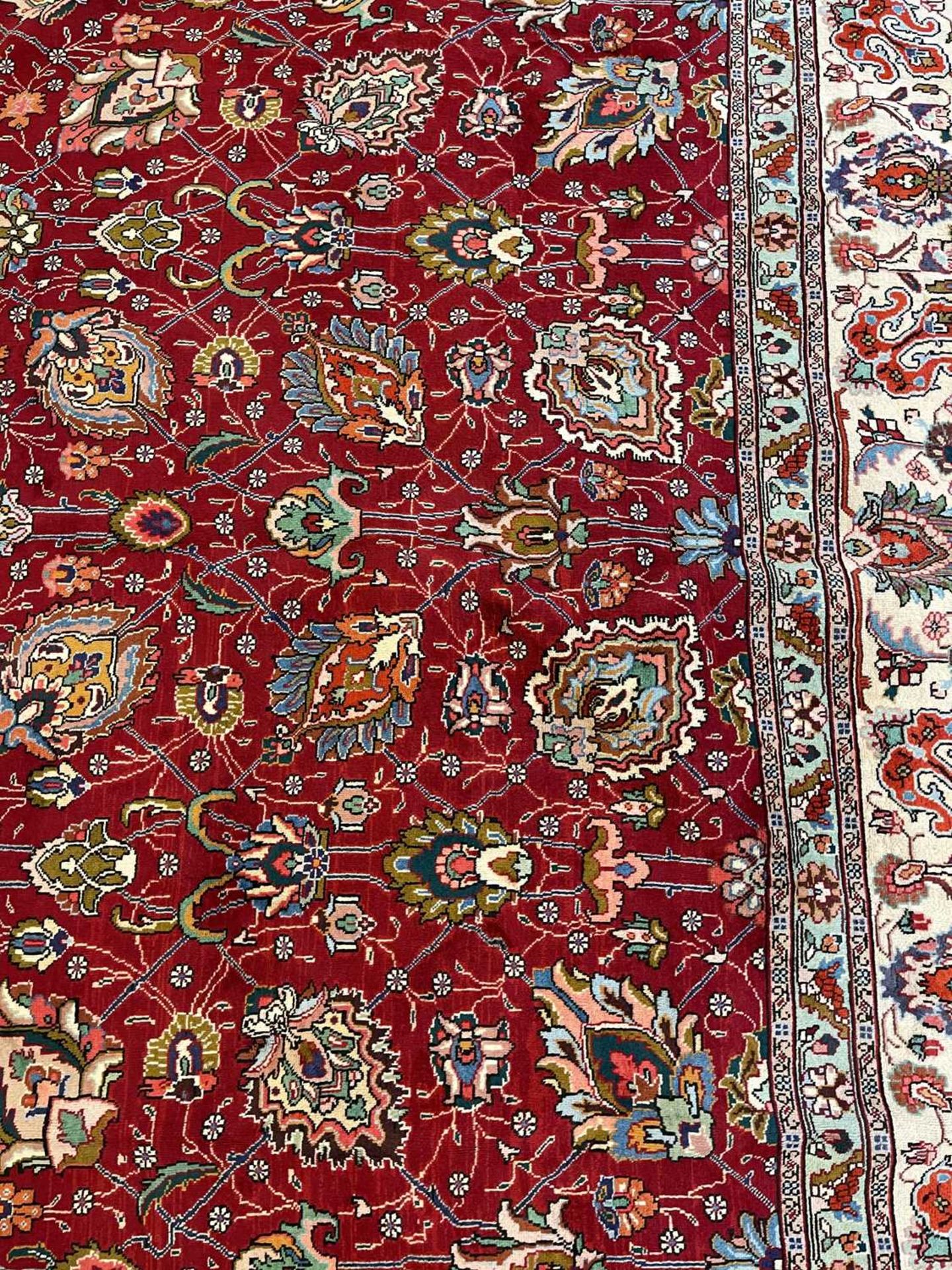 A Persian Tabriz carpet, - Image 12 of 16