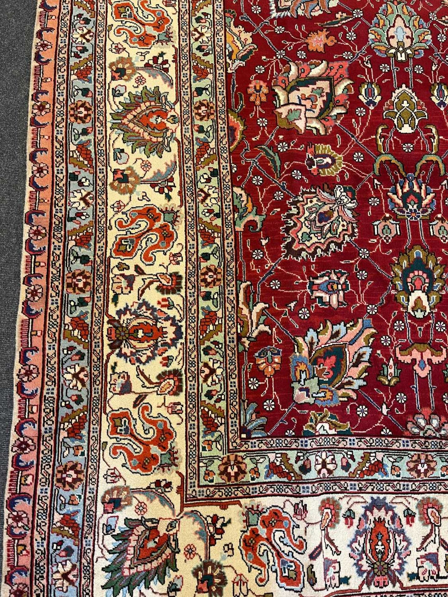 A Persian Tabriz carpet, - Image 13 of 16