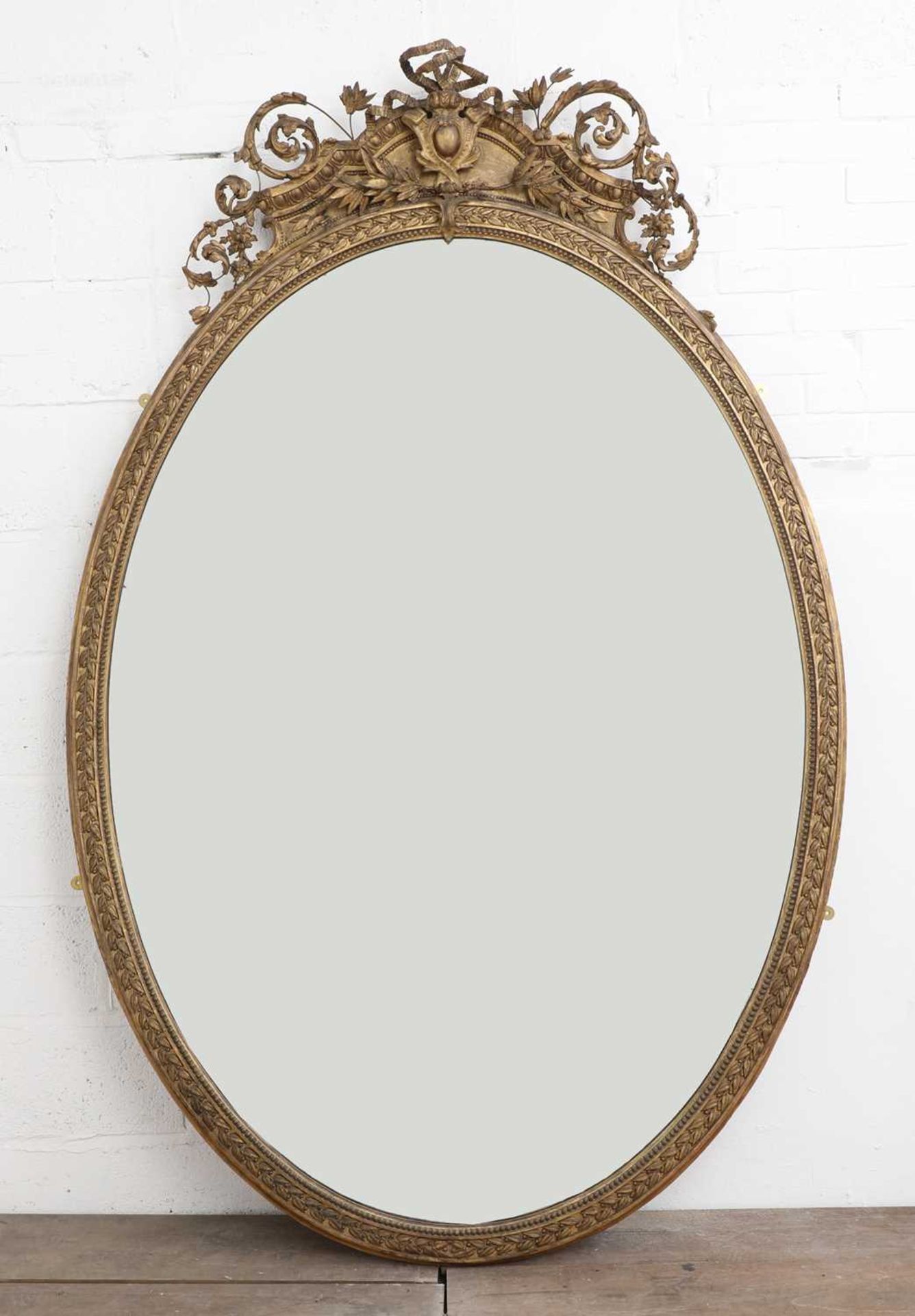 A large gilt overmantel mirror, - Image 4 of 4