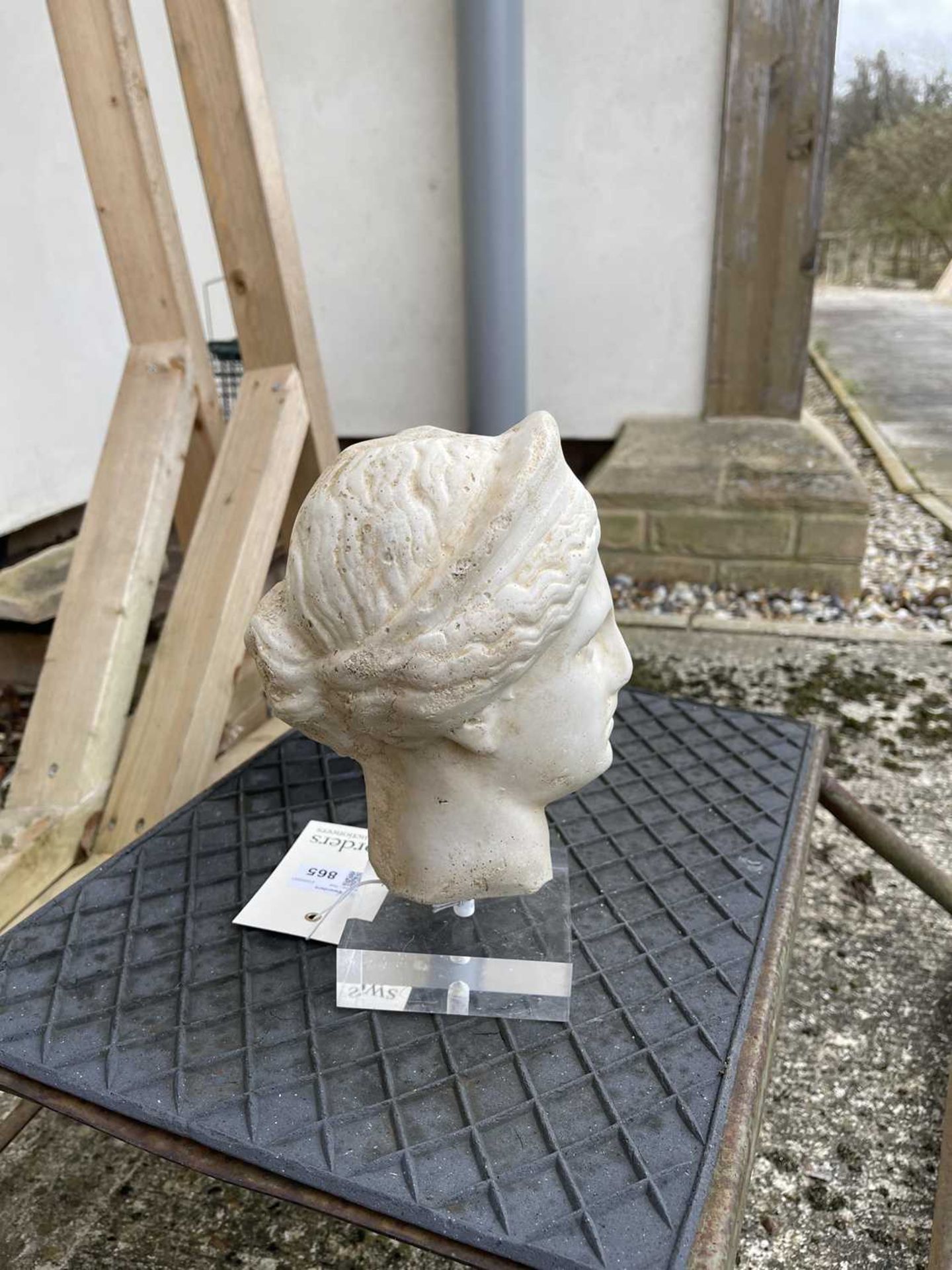 A grand tour carved marble or limestone head of Diana, - Image 20 of 30
