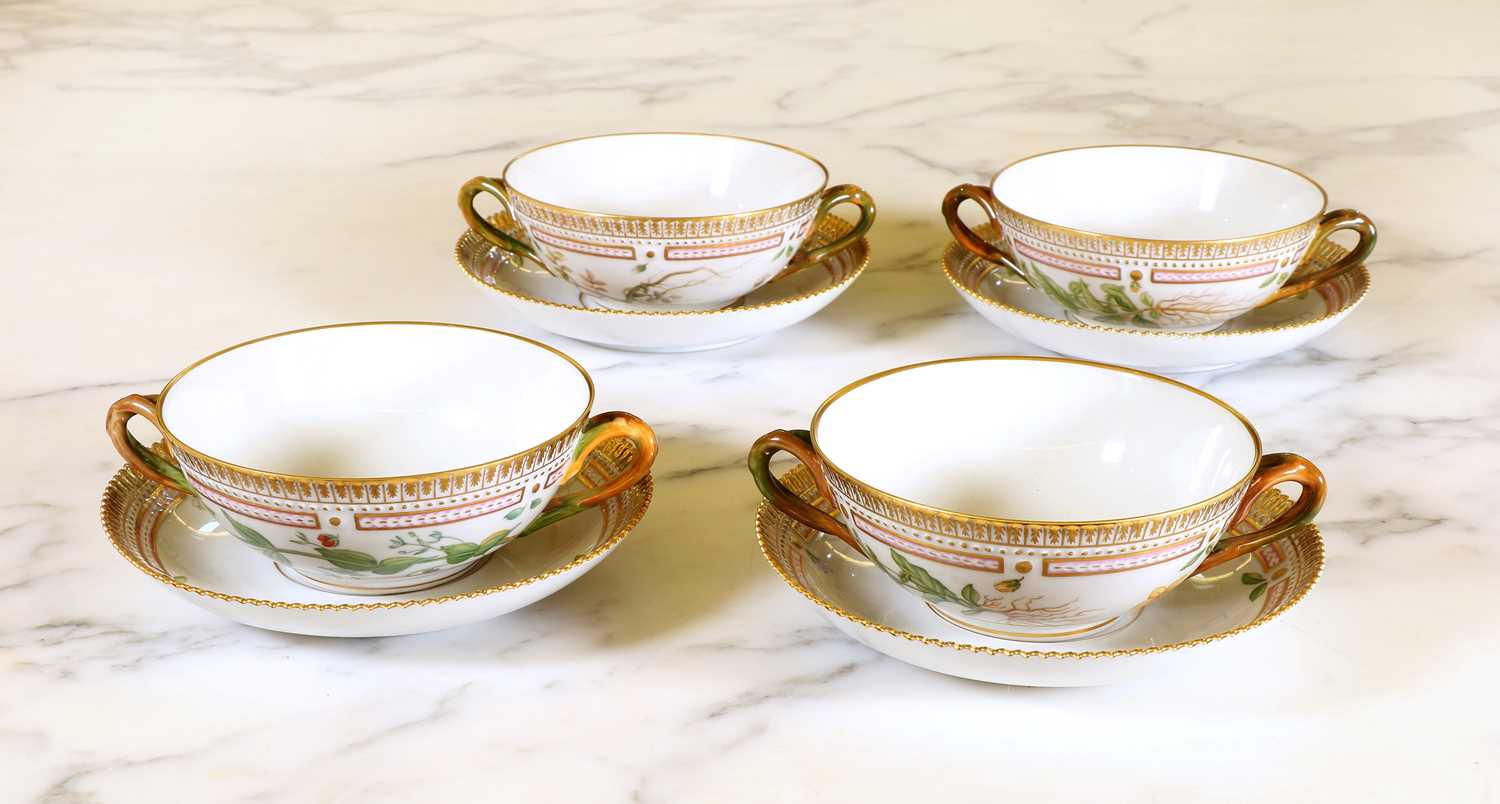 An extensive Royal Copenhagen 'Flora Danica' porcelain dinner service, - Bild 24 aus 139