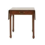 A George III Chippendale period mahogany Pembroke games table