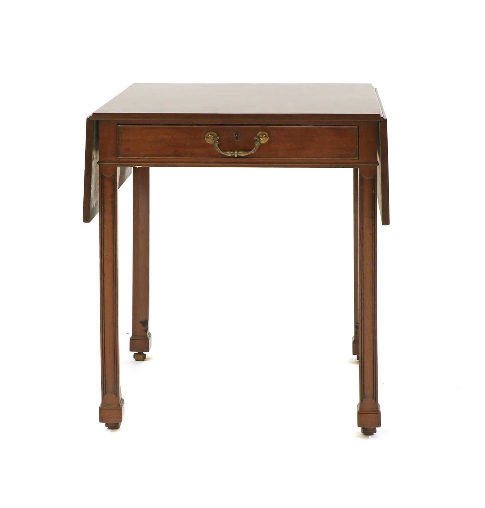 A George III Chippendale period mahogany Pembroke games table