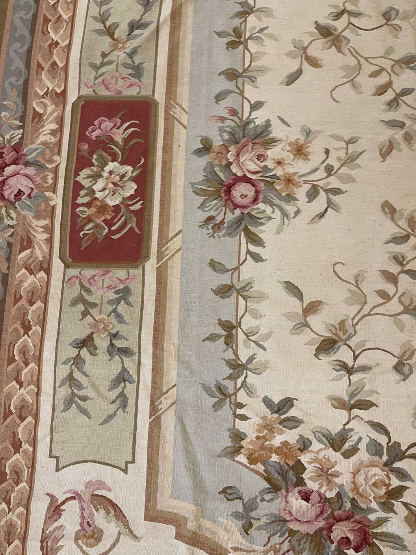 An extremely large Aubusson design needlework carpet, - Image 10 of 21