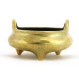 A Chinese bronze incense burner,