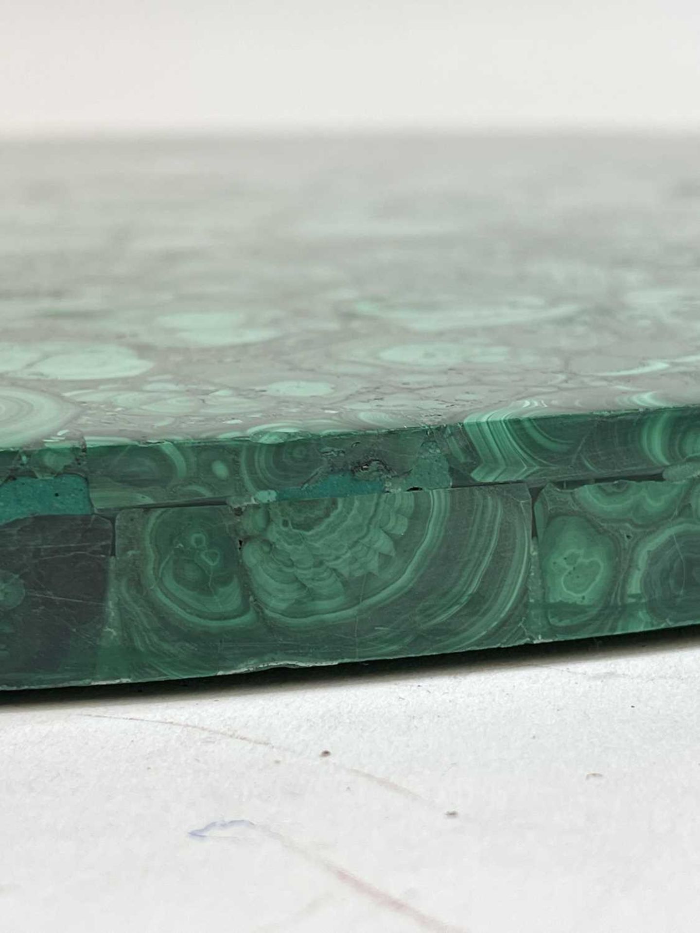 A near pair of malachite tabletops, - Image 41 of 55